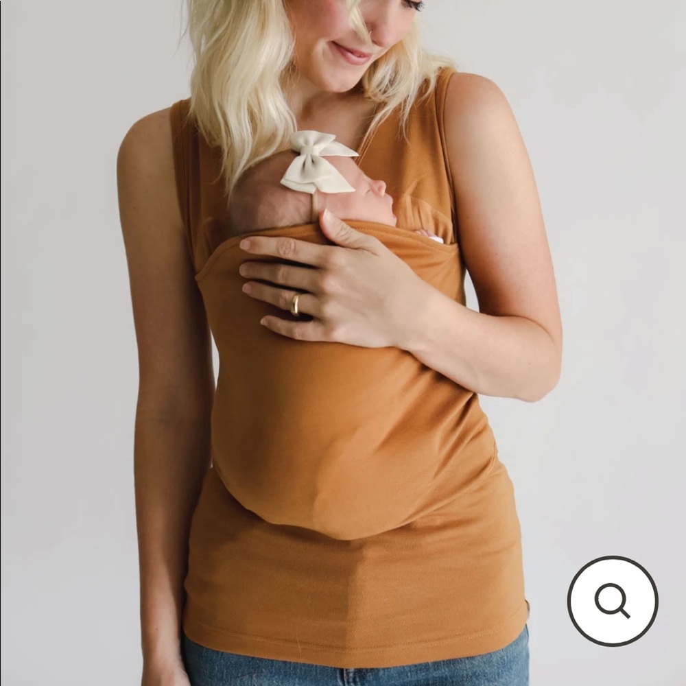 Lalabu Soothe Shirt, size small in camel.
